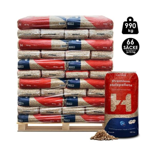 Holzpellets Hoyer (ENplus-A1) – 990 kg Palette