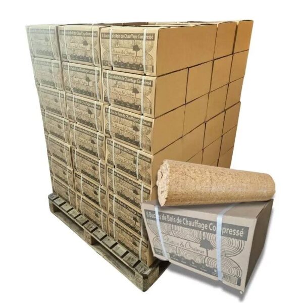 Komfort-Holzbriketts Palette – 960 kg Premium-Mix aus Hart- und Weichholz