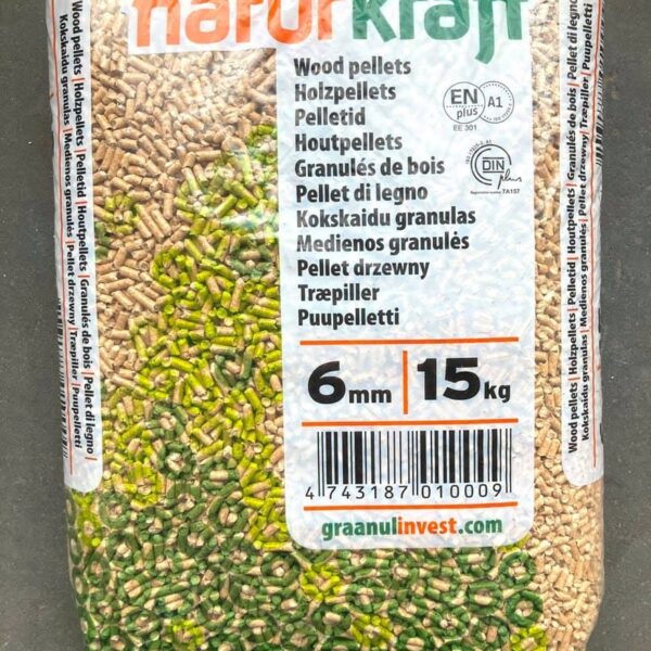 Premium Holzpellets – NaturKraft (66 Säcke pro Palette)